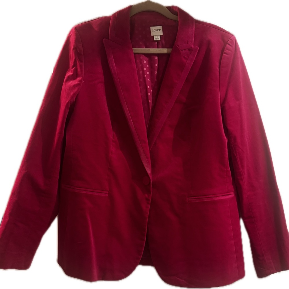 J. Crew Factory Women's Bold Pink Blazer